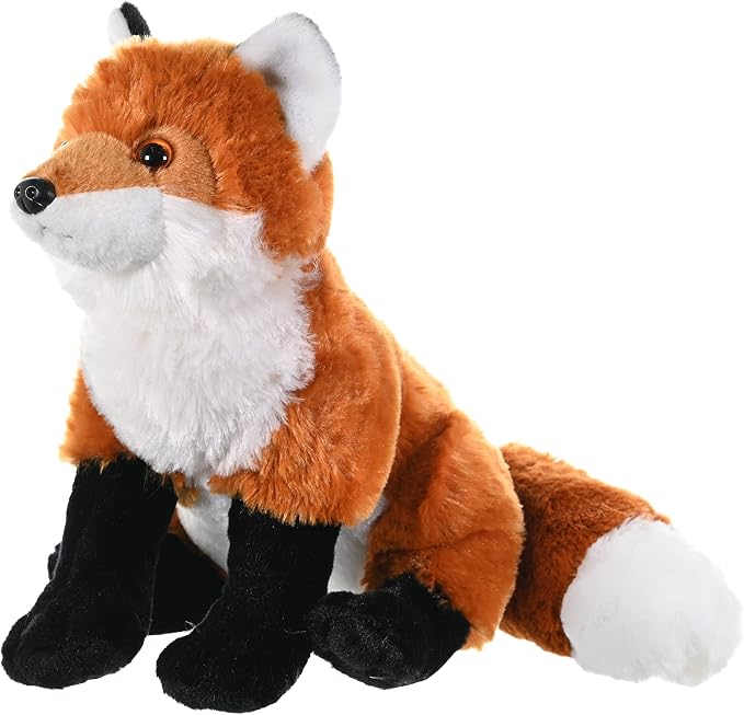 Wild Republic Red Fox Plush, Stuffed Animal, Plush Toy, Gifts For Kids, Cuddlekins 12" (10944)
