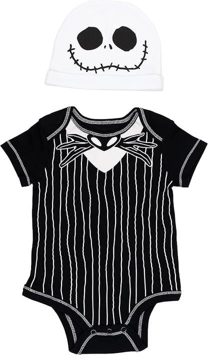 Disney Cosplay Baby Bodysuit and Hat Set Newborn to Infant Sizes (Newborn - 24 Months)