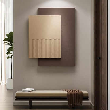 Cuspin Large 3D Textured Neutral Brown Wall Art, Modern Minimalist Paintings Beige Wall Decor, Neutral Abstract Artwork for Living Room Bedroom Dining Room Hallway Office Walls