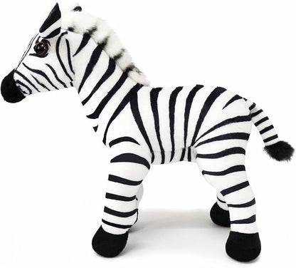 Ice King Bear Wild Animal Small Stuffed Animals Zoo Family Plush Toy (Zebra 7 Inches)