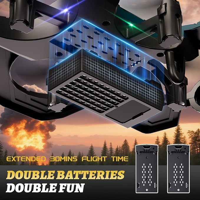 4DRC Foam RC Plane for Adults Kids, Remote Control Airplane Toys for Boys Kids Adults Beginners, RC Planes Fighter Jet Helicopter Drones for Kids Adults, 360° Flip Easy to Fly