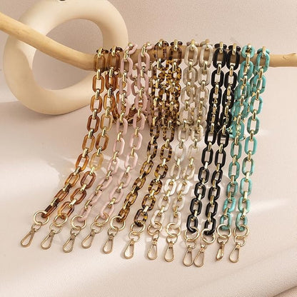 Phone Crossbody Chain Cell Phone Lanyard,Acrylic Shouder Strap Universal Cellphone Chain Strap with Tether Patches Compatible with Most Phones Bag Purse