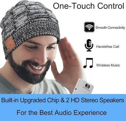 Bluetooth Beanie Hat Headphones Unique Tech Gifts Stocking Stuffer