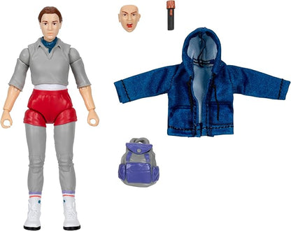 Stranger Things Eleven Upside Down Collector Figure - 6-Inch Highly Detailed Figure with Soft Good Clothing and Unique Accessories