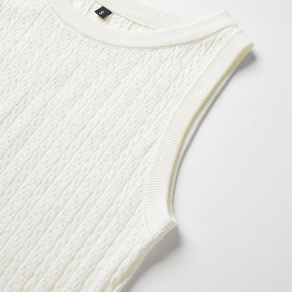 Arach&Cloz Women's Wool Blend Sweaters Non See Through Summer Business Casual Tank 2026