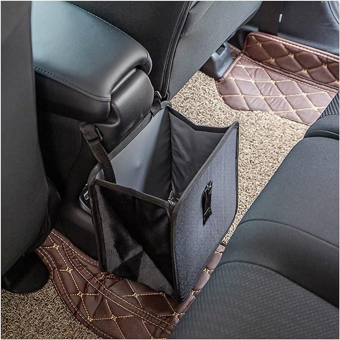 Foldable Trash Can, Hanging Waterproof Leakproof Storage Bag with Large Capacity, Car Interior Accessories (Large)