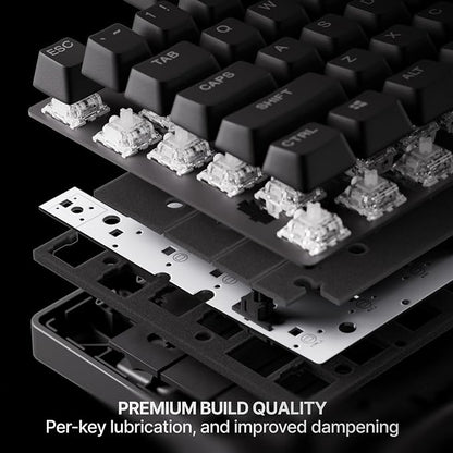 SteelSeries Apex Pro TKL Gen 3 Gaming Keyboard - OmniPoint 3.0 Analog Magnetic Switches, Quickset Auto-Presets (Rapid Trigger, Rapid Tap/SOCD, Protection Mode), OLED, RGB, PBT Keycaps, 2.4G+BT, Black