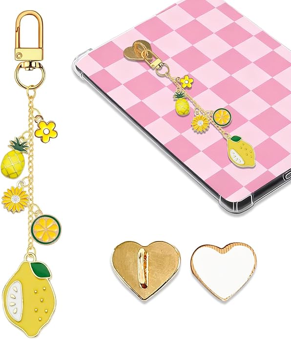 Charm Chains for Kindle,Cute E-reader Phone Charm Bracelets Accessories Compatible for Kindle E-Reader Phone iPad AirPod,Gifts for Reader Booklovers