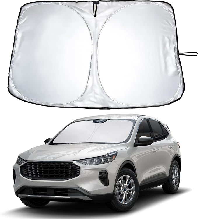 Econour Windshield Sunshade for Ford Escape 2020-2024 2025 2026, Sun Visor for Front Windshield & Window Sun Shade Cover, UV Heat Blocker & Protector, Car Accessories