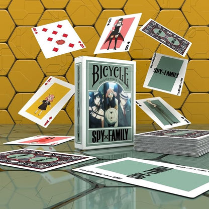 Bicycle Spy Family Collectible Standard 52 Deck of Cards, Poker Size, Anime Cartoon Gifts, Family & Kids Card Game Night