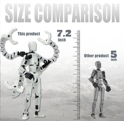 T13 Already Assembled Action Figure Accessories,T13 Multi-Jointed Movable,for Collectors Desktop Decorations t-13 Movability 3D Printed Toys (Luminous, 7.2inch)