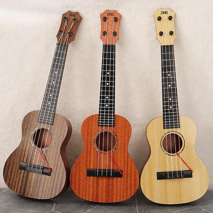 Raimy Kids Ukulele Guitar - 21inch 4 Strings Guitar Children Musical Instruments Educational Toys with Picks for Toddler Kids Boys Girls Beginner (Brown)