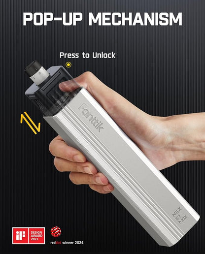 Fanttik E1 Max Precision Electric Screwdriver, Mini Screwdriver Set(Silver) | 50 Magnetic Bits, Magnetic Storage, 0.2N.m, 5/32‘’ Precision Repair Tool Kit for Electronics Phone Camera Laptop Watch