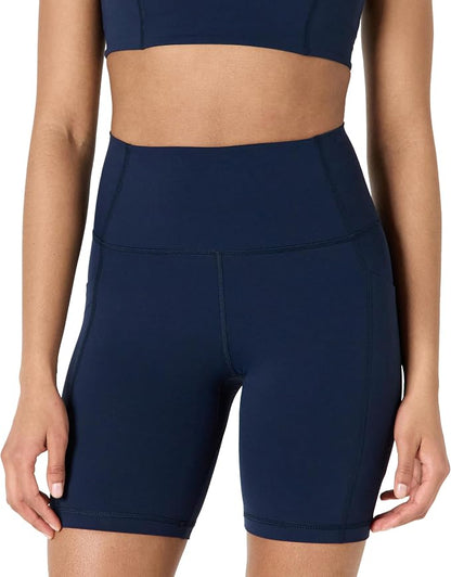 Amazon Essentials Women's Active FormFlex Buttery Soft High Waist Biker Shorts
