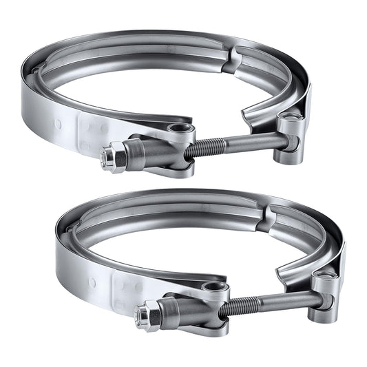 EVIL ENERGY V Band Clamp for Flange Kit Stainless Steel (2, 4.5)