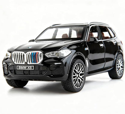 BDTCTK 1:32 Comapatible for X5 SUV Model Car Toy, Zinc Alloy Pull Back Toy car with Sound and Light for Kids Boy Girl Gift(Black)