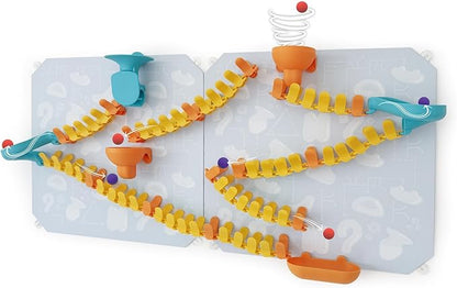 Oribel VertiPlay Magnetic Marble Run | Explorer Set STEM Toy | Creative Free Play Construction Kit for Kids | Works on Fridges; Lockers & Metal Surfaces (90 Pcs)