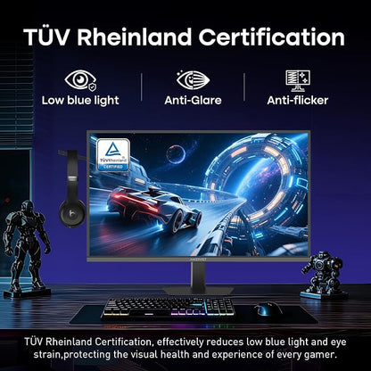 Amzfast 27 Inch 200Hz WQHD (2560 x 1440) Fast IPS Gaming Monitor, Built-in Speakers, 1ms G-SYNC Compatible, HDR400, 132% sRGB, 96% DCI-P3, VESA 100x100, HDMI 2.0 x 2 & DP 1.4 x 2, AMZG27F5Q