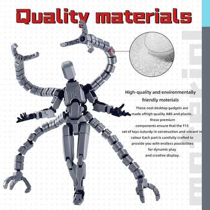 T13 Already Assembled Action Figure Accessories,T13 Multi-Jointed Movable,for Collectors Desktop Decorations t-13 Movability 3D Printed Toys