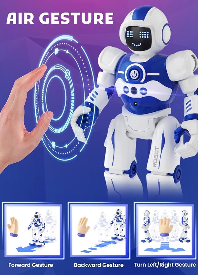 Robot Toys for Kids,Programmable Remote Control Smart Walking Dancing Robot Toy with Gesture & Sensing for Age 4 5 6 7 8 9 10 Year Old Boys for Birthday Present | Programmable RC Smart Walking Dancing Robot Toy for Age 4 5 6 7 8 9 10 Year Old Boys for ...