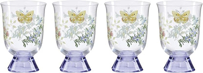 Lenox 897832 Butterfly Meadow Herbs Short Tumblers, Set Of 4