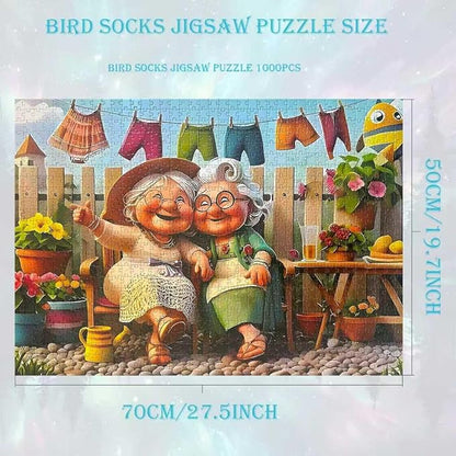 Happy Grandma 1000 Piece Puzzle for Adults,Puzzles for Adults 1000 Pieces,Challenging and Hard Difficult Mosaic Jigsaw Puzzles Toy Games 1000Pieces 27.5 X 19.7inch