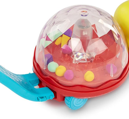 B. toys – Ball Popper & Walker – Push Toy for Baby, Toddler – Light-Up Turtle Toy for Crawling Or Walking – Removable Handle – 1 Year + – Walk ‘n’ POP!