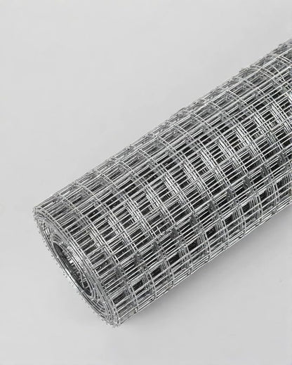 Hardware Cloth 24in x 10ft 1/2 Inch 19 Gauge, Hot-Dipped Galvanized Welded Wire Mesh, Low Carbon Steel, Animal Cage Wire Netting, Garden Wire Mesh