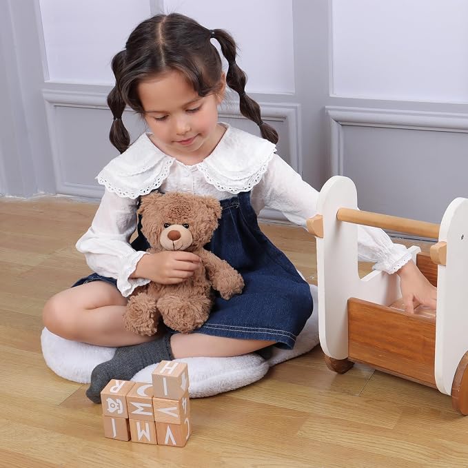 Apricot Lamb Toys Plush Brown Teddy Bear Stuffed Animal Soft Cuddly Perfect for Child 8 Inches