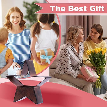 Metal Hanging Planters for Indoor & Outdoor Plants - Star Shaped Planters for Wall or Window,Garden Patio or Indoor Decor for Women(Cooper)