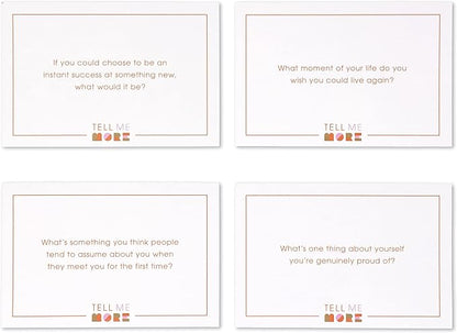 Tell Me More: A Conversation Starter Game of Questions to Deepen Connection