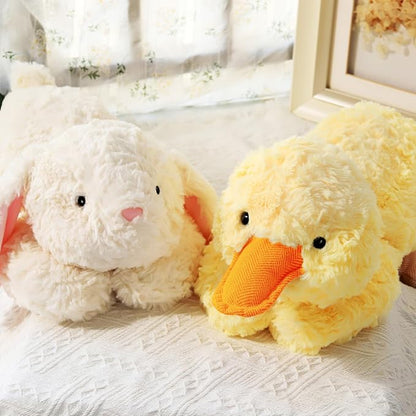 Soft Weighted Duck Stuffed Animal 20.5" 2Lbs, Sturdy and Fluffy Yellow Duck Plush Toy for Kids Cuddle, Cute Plushy Hugging Pillow Toy for Kids (20.5"x7.9"x5.9")