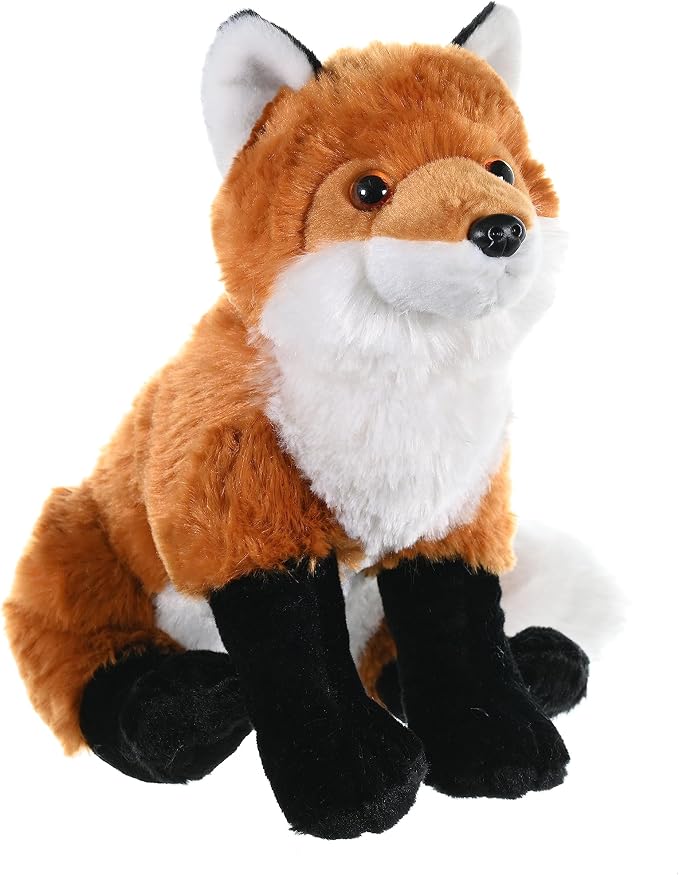 Wild Republic Red Fox Plush, Stuffed Animal, Plush Toy, Gifts For Kids, Cuddlekins 12" (10944)