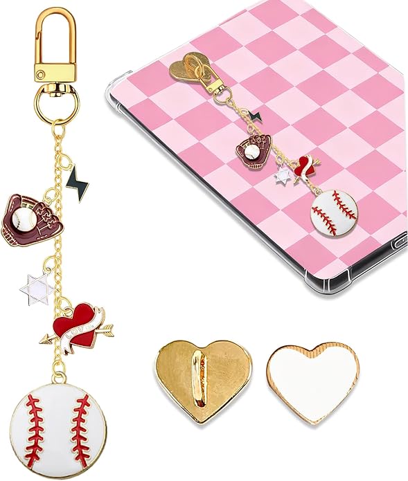 Charm Chains for Kindle,Cute E-reader Phone Charm Bracelets Accessories Compatible for Kindle E-Reader Phone iPad AirPod,Gifts for Reader Booklovers