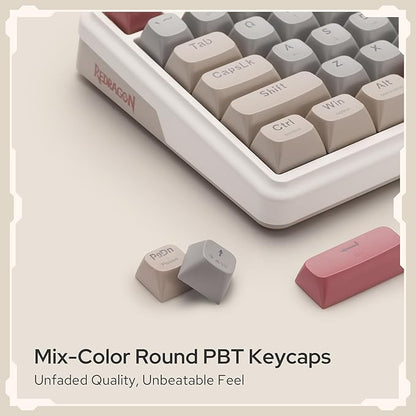 Redragon K768 PRO Wireless 100-Key Gasket Gaming Keyboard, Knob + 8000mAh | Multi-Function Control Wheel, 0-Delay Tri-Mode, Cushioned 5-Layer Noise Dampening for Creamy Thocky Sound, Practical 95% Size