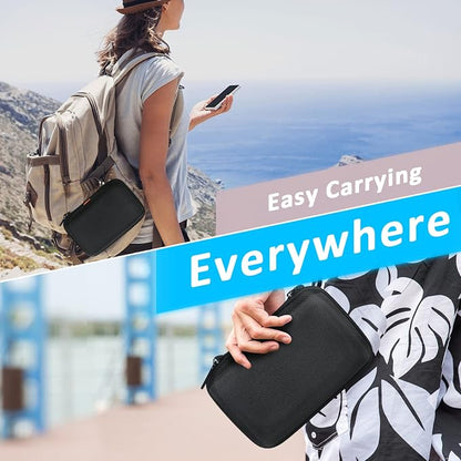 Shockproof Hard Shell Carrying Case, 2 Colors | Larger Capacity Storage Pouch, For GPS, External Hard Drive, Power Bank, Charger, Cable