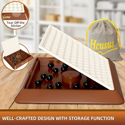 Magnet Game, Board Games for Kids 8-12, Family Games for Kids and Adults, Magnetic Game Chess with Storage Board for Family Game Night, 2-4 Players