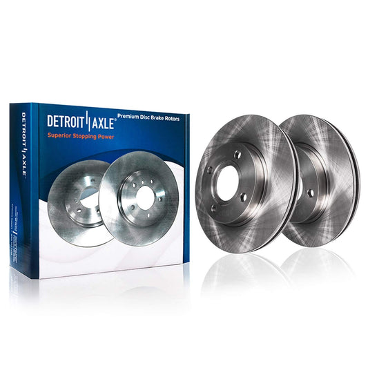 Detroit Axle - Front Brake Rotors for 2004-2009 Kia Spectra, 2005-2009 Spectra5 Brake Rotors 2006 2007 2008 Replacement Brakes a