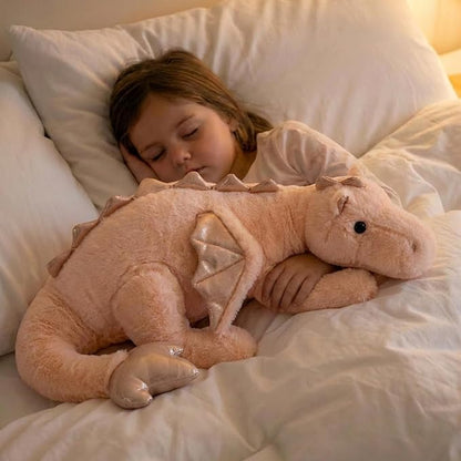 ARELUX Large 36in Cute Dragon Stuffed Animals Plush Toy Soft Pink Pterosaur Plushie Giant Fuzzy Dinosaur Pillow Plushies with Wings Cuddly for Friends Family Member