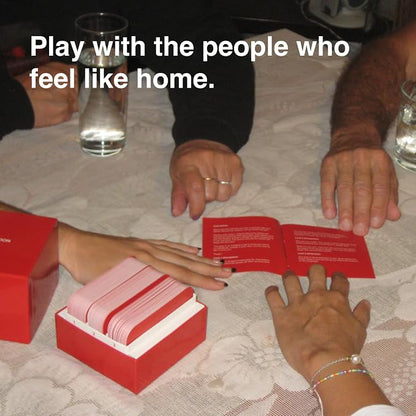 WE'RE NOT REALLY STRANGERS Family Edition Card Game - 150 Conversation Cards for Adults, Teens, and Families - for a Fun & Memorable Family Game Night, Ages 15+, 2-6 Players