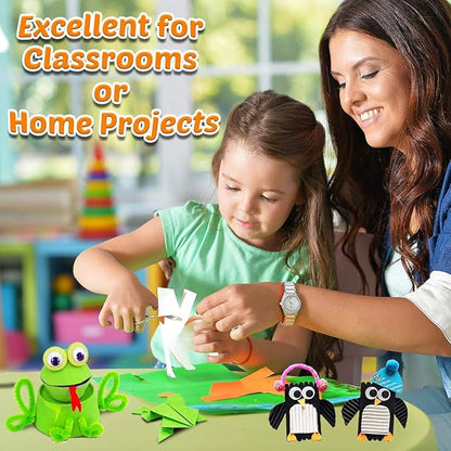 Goody King Arts and Crafts Supplies for Kids - All in One Kid Crafts Toddler Activities Kids School Supplies Age 4 5 6 7 8 Years Old Craft Art Supply Kit Kindergarten Homeschool