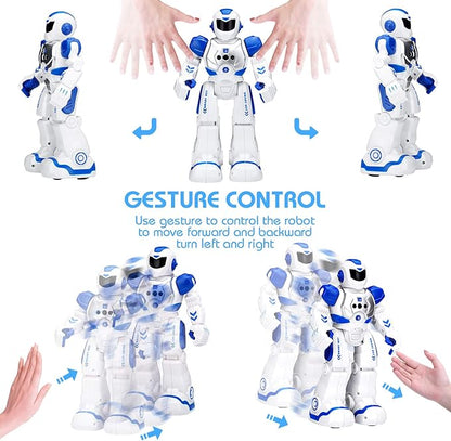 KingsDragon Robots Toy for Kids, RC Robot Gesture Sensing Toy | Interactive Walking Singing Dancing Robot Birthday Presents for Boys Girls Age 6 7 8 9 10 11 12 Years Old