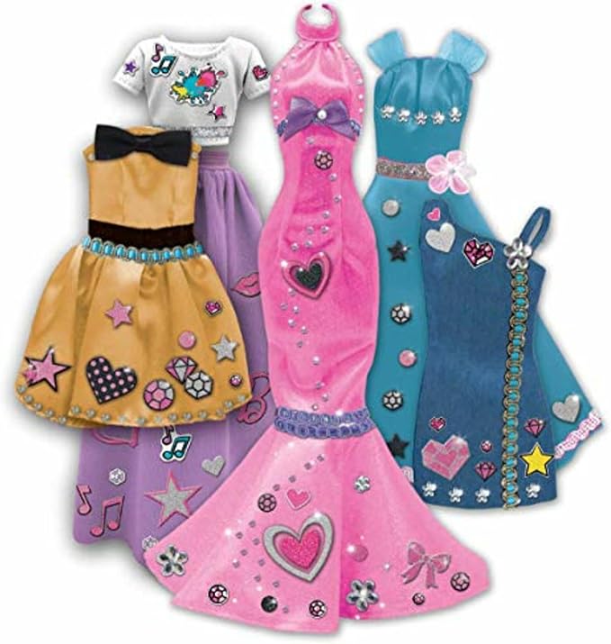 Tara Toys Barbie Be a Real Fashion Designer Classic Set DIY Doll Clothing Kit for Girls with Fabric, Ribbons, Stickers & Sketchbook Creative Fashion Toy for Ages 6+