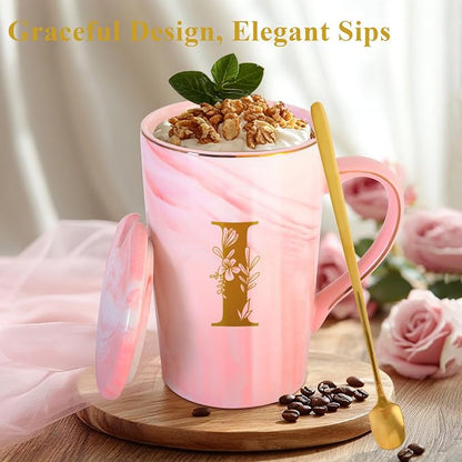 MNZZ Personalized Ceramic Coffee Mug with Lid Tea Cup Women Thank you Appreciation Gratitude Gifts Female Teacher End of Year School Bus Driver Nurse Pastor Team Mom Coach Guard Scout Leader Doctor,I