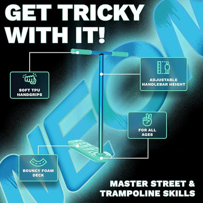 in Do the Trick - Trick Scooter for Teenagers & Adults - 6-15 Years - Trampoline Scooter Ideal for Trampoline Stunt Exercises, Professionals & Beginners - Indoor & Outdoor Freestyle