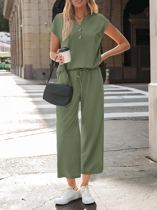 LILLUSORY Two Piece Lounge Sets for Women Vacation Beach Travel Airport Fall Outfits Casual Cruise Fashion 2026