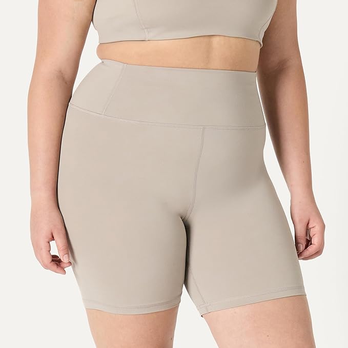 Amazon Essentials Women's Active FormFlex Buttery Soft High Waist Biker Shorts