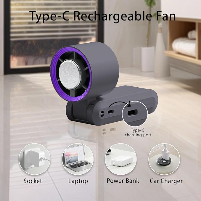 Handheld Fan, Portable Handheld Fan with Ice Function, mini personal fan, Turbo Powerful Rechargeable Fans,1-199 Speed, Foldable, for Women Men Outdoor Indoor travel essentials(Grey)