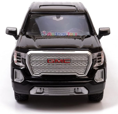 Motor Max 2019 GMC Sierra 1500 Denali Crew Cab Pickup Truck, Black 79362BK - 1/27 Scale Diecast Model Toy Car,unisex-children