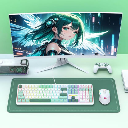 Redragon K745 HE Wired Hall-Effect Magnetic Rapid Trigger Gaming Keyboard | Multi-Function Control Wheel, Silky POM 8K Switches for Valorant & FPS Precision, Zero Delay, Practical 108-Key, PRO Software